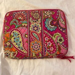 Vera Bradley laptop sleeve (pattern: “Pink Swirls”).